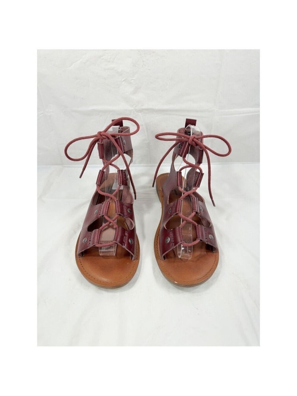 American Eagle Brick Red Strappy Gladiator Sandals Women's Size 8